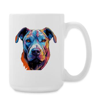 Dog Comic Pop Art - Large Mug 440 ml - white - Right