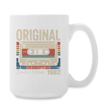 44ème anniversaire - Cadeau Vintage 1982 - Grande tasse 440 ml - blanc - Droite
