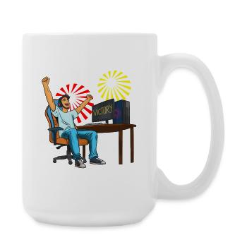 Gaming Victory! - Large Mug 440 ml - white - Right