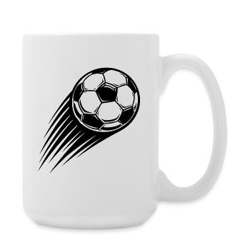 Soccer Ball Icon - Large Mug 440 ml - white - Right