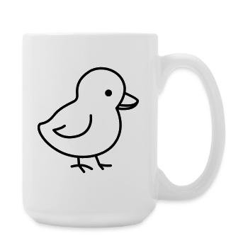 Un petit poussin mignon, adapté à Pâques - Grande tasse 440 ml - blanc - Droite