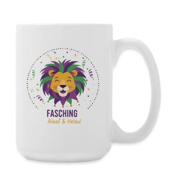 Partylöwe Fasching - Große Tasse 440 ml - Weiß - Rechts