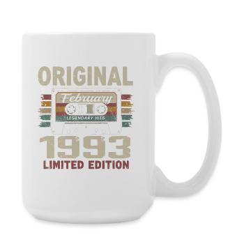 Février 1993, Cadeau d'Anniversaire février 1993 - Grande tasse 440 ml - blanc - Droite
