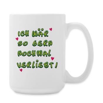 verliebt - Große Tasse 440 ml - Weiß - Rechts