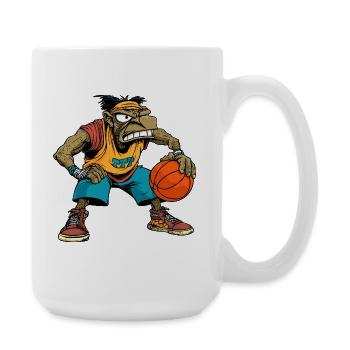 Hip-Hopper Basketball Player / Basketball Rapper - Large Mug 440 ml - white - Right