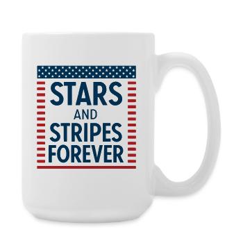 Forever Stars and Stripes - Large Mug 440 ml - white - Right