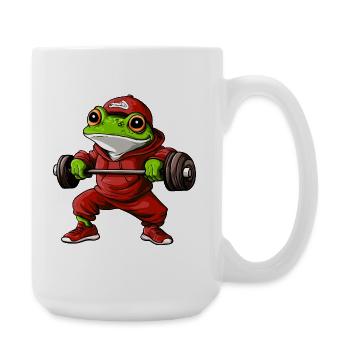 Entraîneur sportif Frog - Grande tasse 440 ml - blanc - Droite