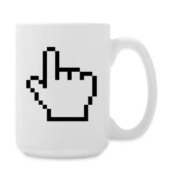 Original mouse hand - Large Mug 440 ml - white - Right