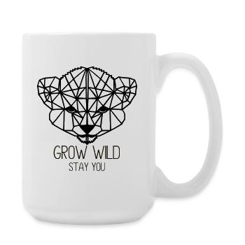 Grow wild. Stay you - Large Mug 440 ml - white - Right