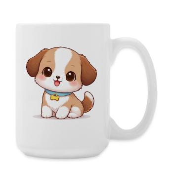 Dog Cute Comic - Grande tasse 440 ml - blanc - Droite