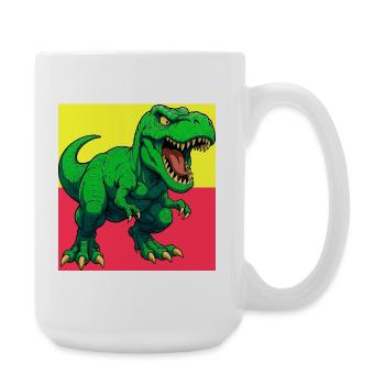 dinosaure - Grande tasse 440 ml - blanc - Droite