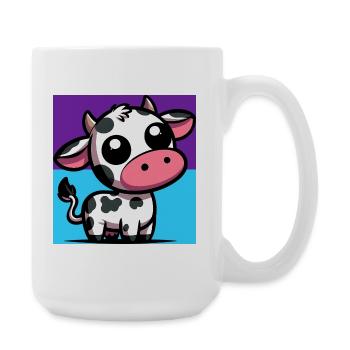 Kuh - Große Tasse 440 ml - Weiß - Rechts