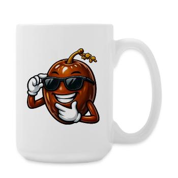 Cool Date Cartoon Comic Fruit Arabic Fruit - Large Mug 440 ml - white - Right
