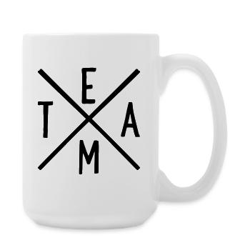 Équipe - Grande tasse 440 ml - blanc - Droite