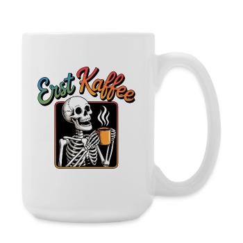 Erst Kaffee Skelett - Große Tasse 440 ml - Weiß - Rechts