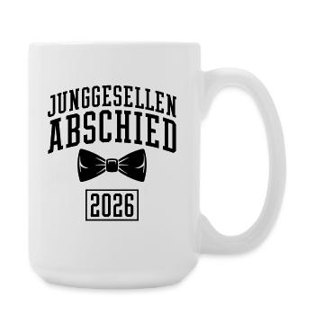 Junggesellenabschied 2026 JGA - Große Tasse 440 ml - Weiß - Rechts