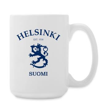 Helsinki Suomi Finland Finnland - Große Tasse 440 ml - Weiß - Rechts