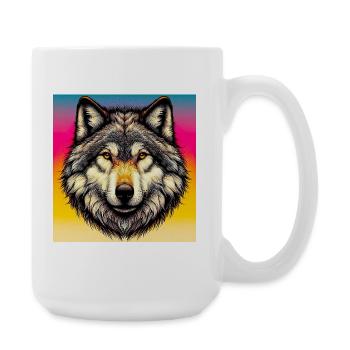 Wolf - Large Mug 440 ml - white - Right