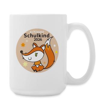 Schulkind 2026  - Große Tasse 440 ml - Weiß - Rechts