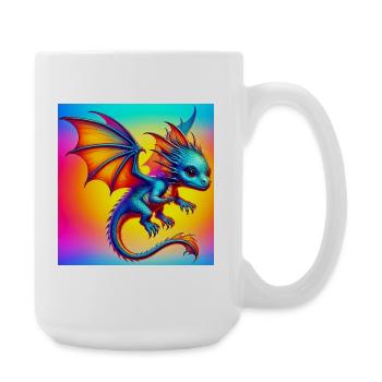 dragon - Large Mug 440 ml - white - Right