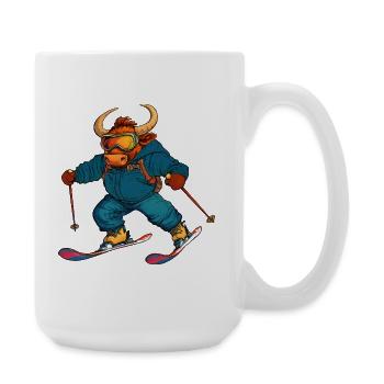 Skier Taurus - Large Mug 440 ml - white - Right