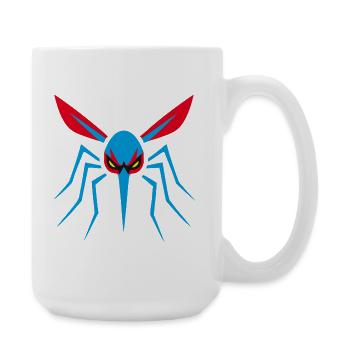 Mosquito, Mosquito, Insect, Evil - Large Mug 440 ml - white - Right
