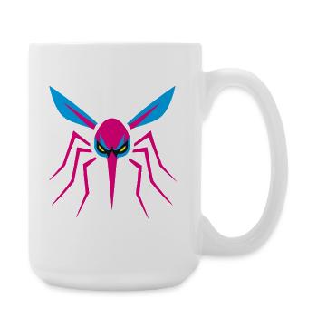 Mosquito, Mosquito, Insect, Evil - Large Mug 440 ml - white - Right