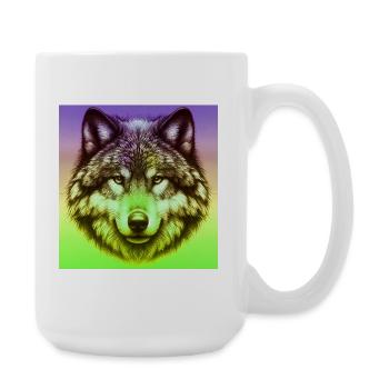Wolf - Large Mug 440 ml - white - Right