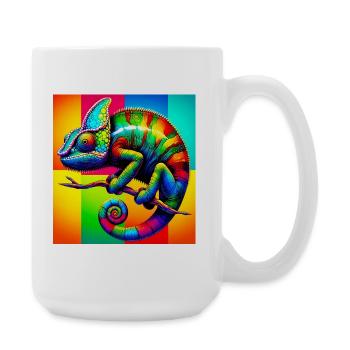Chamäleon - Große Tasse 440 ml - Weiß - Rechts