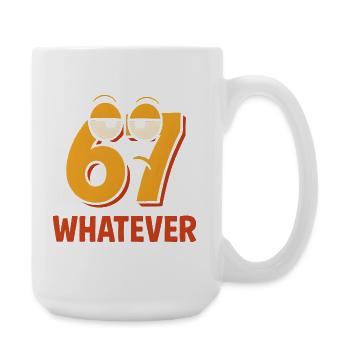 Six Seven Whatever Italian Brainrot Humor Meme  - Große Tasse 440 ml - Weiß - Rechts