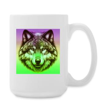 Wolf - Large Mug 440 ml - white - Right