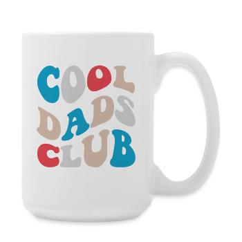 Cool Dads Club Retro Typo - Large Mug 440 ml - white - Right