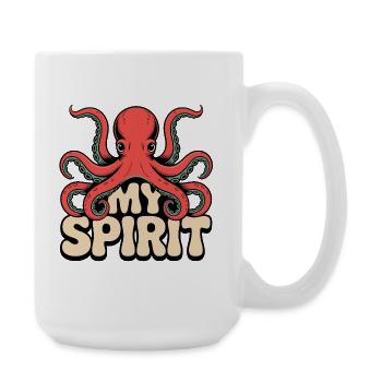 Octopus Spirit - Large Mug 440 ml - white - Right