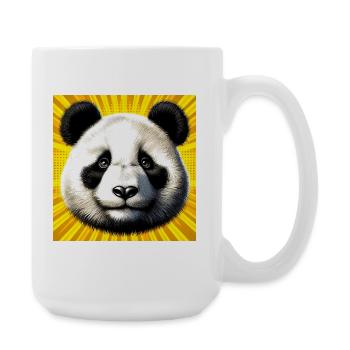 panda - Grande tasse 440 ml - blanc - Droite