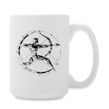 Schütze Sternzeichen – Ziel & Freiheit - Große Tasse 440 ml - Weiß - Rechts