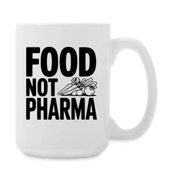 Food Not Pharma - Large Mug 440 ml - white - Right