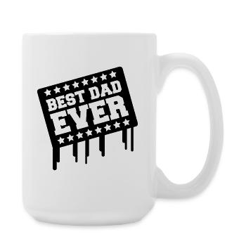 best_dad_ever03 - Große Tasse 440 ml - Weiß - Rechts