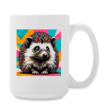 hedgehog - Large Mug 440 ml - white - Right