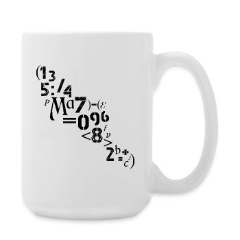 Mathématicien, enseignant Nombres, analyste de signes - Grande tasse 440 ml - blanc - Droite