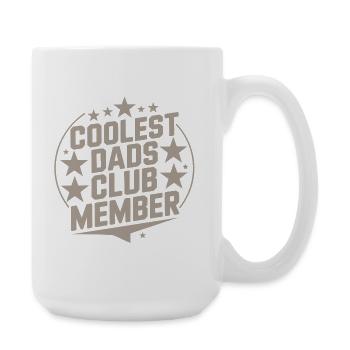 Coolstes Dads Club Mitglied - Große Tasse 440 ml - Weiß - Rechts