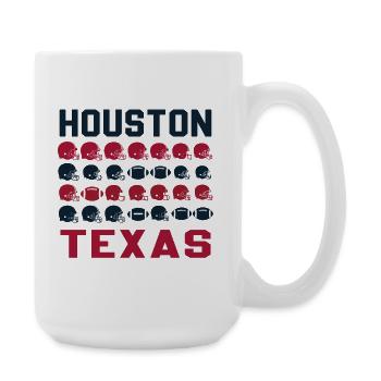 Houston Texas Retro Football - Große Tasse 440 ml - Weiß - Rechts