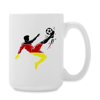 Overhead kick Germany Football - Large Mug 440 ml - white - Right