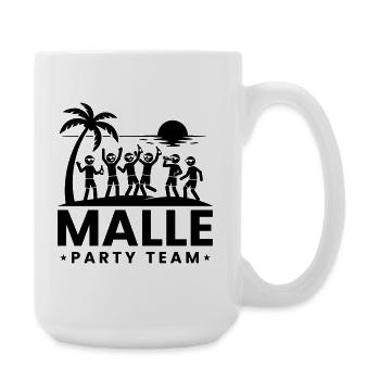 Malle Party Team Urlaub - Große Tasse 440 ml - Weiß - Rechts