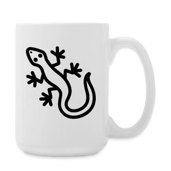 lizard - Large Mug 440 ml - white - Right
