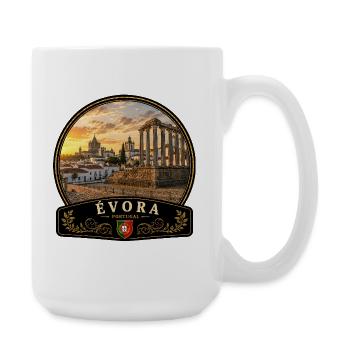 Evora Portugal Altstadt Urlaub Europa Atlantik - Große Tasse 440 ml - Weiß - Rechts