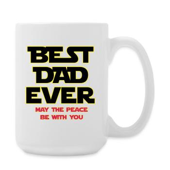 Meilleur Papa Épanouie Néon - Grande tasse 440 ml - blanc - Droite