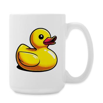 Ente Ente Ente Ente Ente - Große Tasse 440 ml - Weiß - Rechts