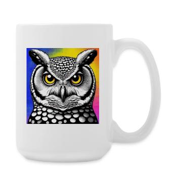 Eule - Große Tasse 440 ml - Weiß - Rechts
