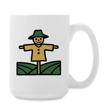 Icône du champ de l’Épouvantail - Grande tasse 440 ml - blanc - Droite