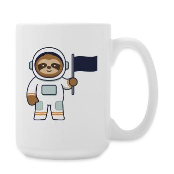 Aventure de paresseux de l’espace - Grande tasse 440 ml - blanc - Droite